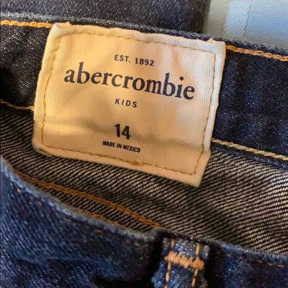 Abercrombie Kids Classic Straight Leg Blue Jeans